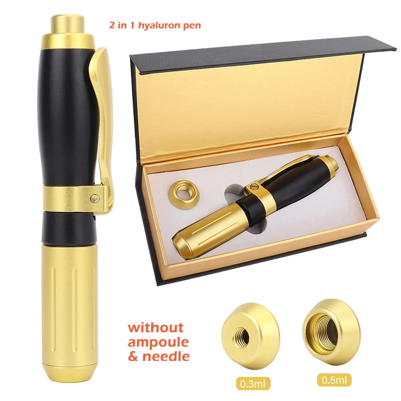 0.3/0.5ML Hyaluron Acid Pen Reduce Blemishes Wrinkles Thickening Lips Hyaluronic Acid Syringe Atomizer Adjustable Pressure Pen-Health Wisdom™