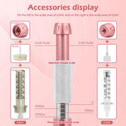 0.3/0.5ML Hyaluron Acid Pen Reduce Blemishes Wrinkles Thickening Lips Hyaluronic Acid Syringe Atomizer Adjustable Pressure Pen-Health Wisdom™