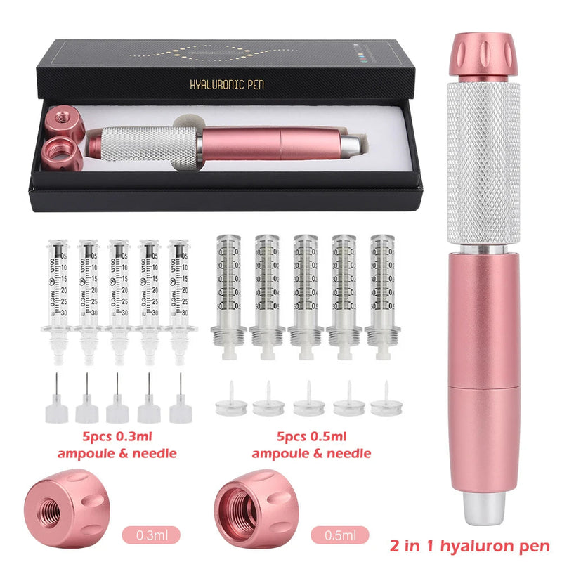 0.3/0.5ML Hyaluron Acid Pen Reduce Blemishes Wrinkles Thickening Lips Hyaluronic Acid Syringe Atomizer Adjustable Pressure Pen-Health Wisdom™