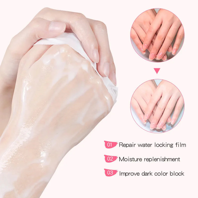 10 Pairs Goat Milk Nourishing Hand Mask Hands Masks Moisturizing Anti Wrinkle Whitening Hand Gloves Skin Care Products-Health Wisdom™