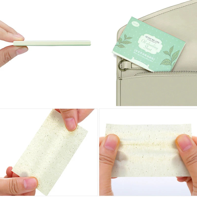 100 Pcs Portable Oil Blotting Sheets 4 Colors Facial Oil-Absorbing Paper Oil Control Face Skin Care Products For Men And Women-Health Wisdom™
