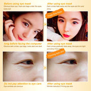 100Pcs=50Pairs Gold Collagen Crystal Eye Mask Anti Wrinkle Eye Patches Moisturizing Nourishing Anti Aging Eyes Care for Beauty-Health Wisdom™