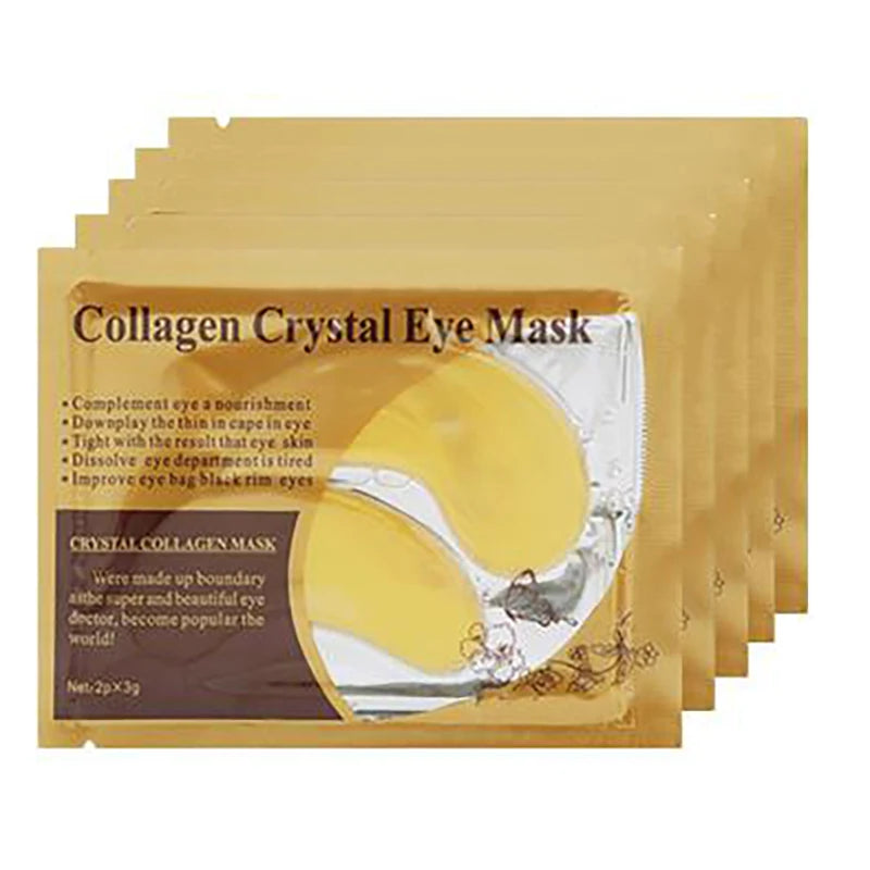 100Pcs=50Pairs Gold Collagen Crystal Eye Mask Anti Wrinkle Eye Patches Moisturizing Nourishing Anti Aging Eyes Care for Beauty-Health Wisdom™