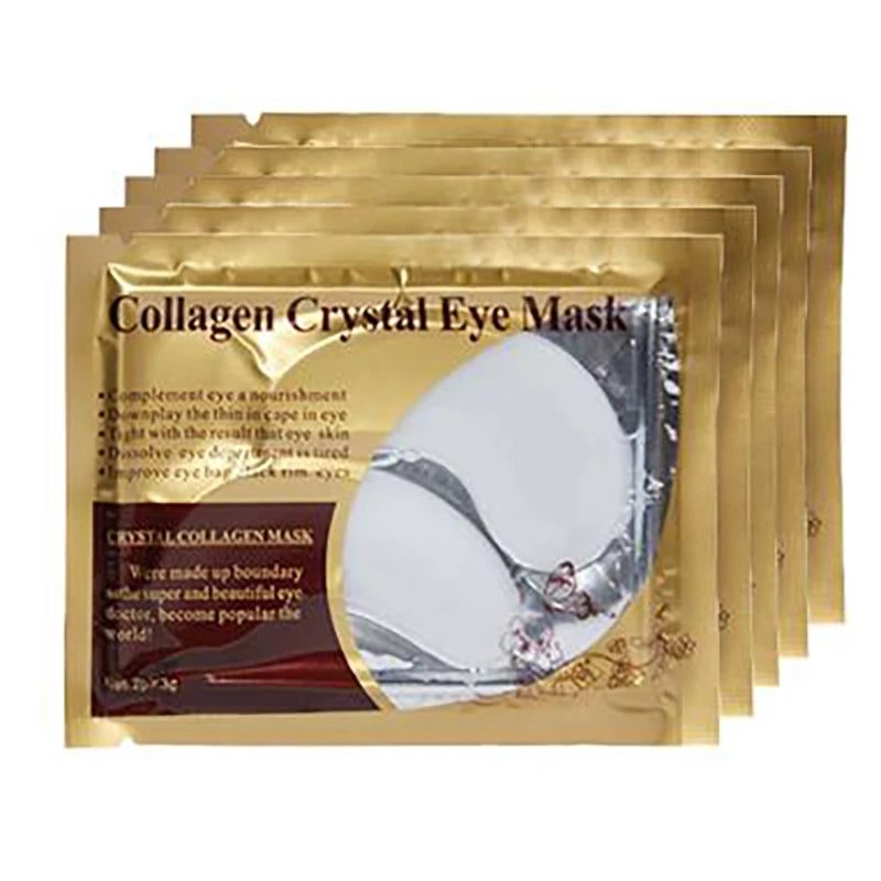 100Pcs=50Pairs Gold Collagen Crystal Eye Mask Anti Wrinkle Eye Patches Moisturizing Nourishing Anti Aging Eyes Care for Beauty-Health Wisdom™