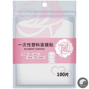 100pcs Disposable Face Mask Paper skincare Plastic PE Film Full Facial Mask Paper Masks Facial Skin Care Beauty Healthy Tools-Health Wisdom™