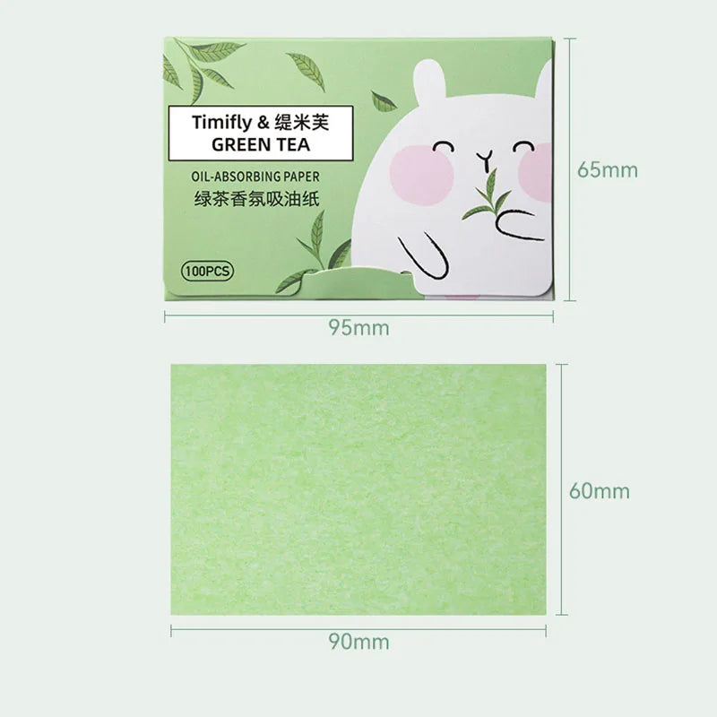 100pcs Fragrance Facial Oil Absorbing Paper facial absorbent paper Face Oil Absorbing Sheets Makeup Tools Skin Care for Women-Health Wisdom™