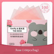 100pcs Fragrance Facial Oil Absorbing Paper facial absorbent paper Face Oil Absorbing Sheets Makeup Tools Skin Care for Women-Health Wisdom™