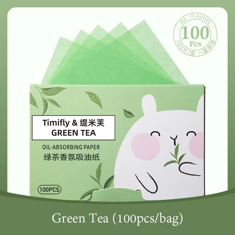 100pcs Fragrance Facial Oil Absorbing Paper facial absorbent paper Face Oil Absorbing Sheets Makeup Tools Skin Care for Women-Health Wisdom™