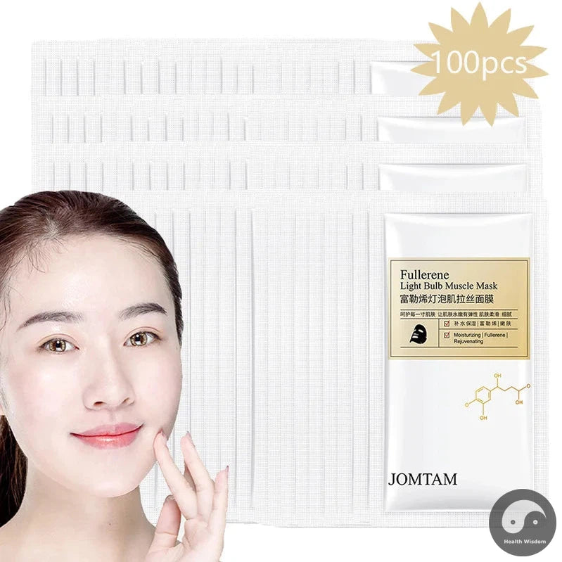 100pcs Fullerene Sleeping Facial Masks skincare Moisturizing Brightening Anti-wrinkles Whitening Face Mask Skin Care Products-Health Wisdom™
