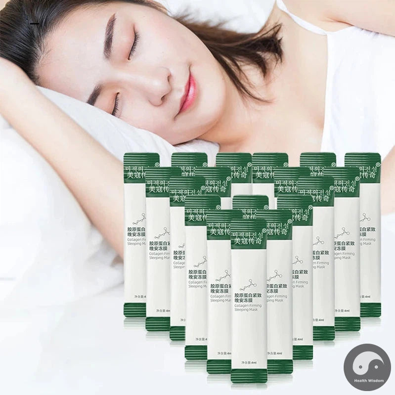 100pcs Korean Collagen Sleeping Facial Masks Moisturizing Anti-wrinkle Repairing Brighten Skin Face Mask Korean Skin Care-Health Wisdom™