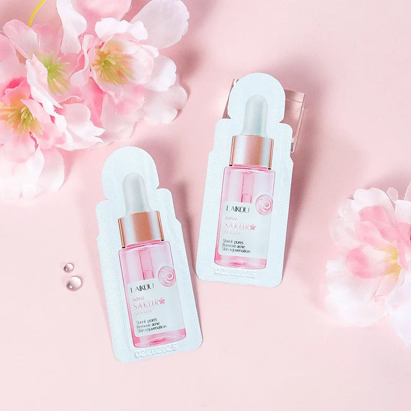 100pcs LAIKOU Sakura Face Serum skincare Moisturizing Brightening Anti Wrinkle Anti-Aging Facial Essence Face Skin Care Products-Health Wisdom™