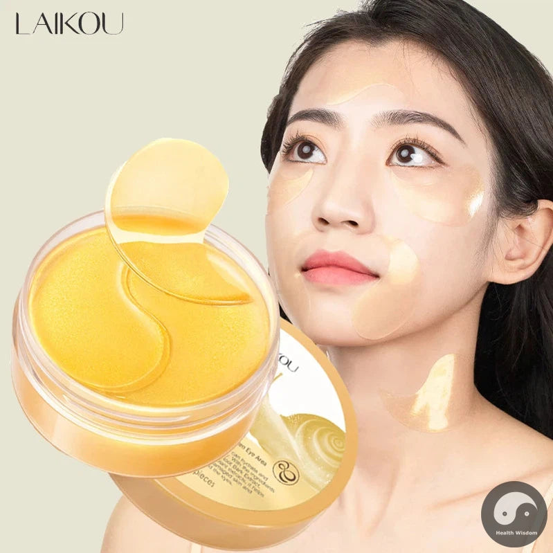 100pcs LAIKOU Snail Crystal Collagen Eye Mask Anti Dark Circles Anti-Wrinkles Moisturizing Eye Patches Eys Skin Care Products-Health Wisdom™