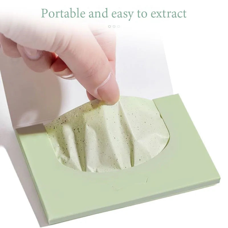 100pcs Matcha Facial Absorbent Paper Anti-Grease Face Oil Absorbing Sheets Oil Removing Paper Skincare Products for Women-Health Wisdom™