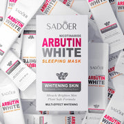 100pcs Niacinamide Arbutin Sleeping Facial Masks Anti-wrinkle Whitening Firming Face Masks skincare No-wash Sleep Facial Mask-Health Wisdom™