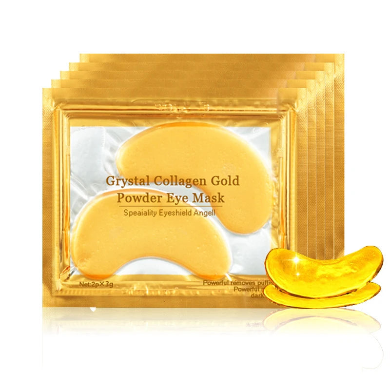 100pcs=50pairs Gold Collagen Eye Mask skincare Anti-Aging Anti Dark Circles Remove Puffiness Moisturizing Eye Patches Skin Care-Health Wisdom™