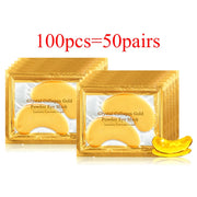 100pcs=50pairs Gold Collagen Eye Mask skincare Anti-Aging Anti Dark Circles Remove Puffiness Moisturizing Eye Patches Skin Care-Health Wisdom™
