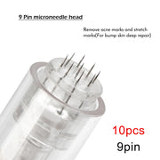 10/50pcs Screw Slot Micro Needle Pen Electric Derma Pen 9pin /12pin /36pin /nano/3D Needles Cartridges for Face Skin Hair Growth-Health Wisdom™