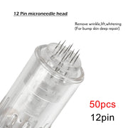 10/50pcs Screw Slot Micro Needle Pen Electric Derma Pen 9pin /12pin /36pin /nano/3D Needles Cartridges for Face Skin Hair Growth-Health Wisdom™