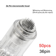 10/50pcs Screw Slot Micro Needle Pen Electric Derma Pen 9pin /12pin /36pin /nano/3D Needles Cartridges for Face Skin Hair Growth-Health Wisdom™