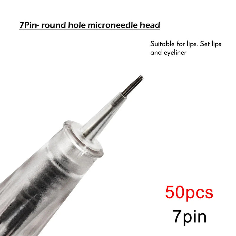 10/50pcs Screw Slot Micro Needle Pen Electric Derma Pen 9pin /12pin /36pin /nano/3D Needles Cartridges for Face Skin Hair Growth-Health Wisdom™