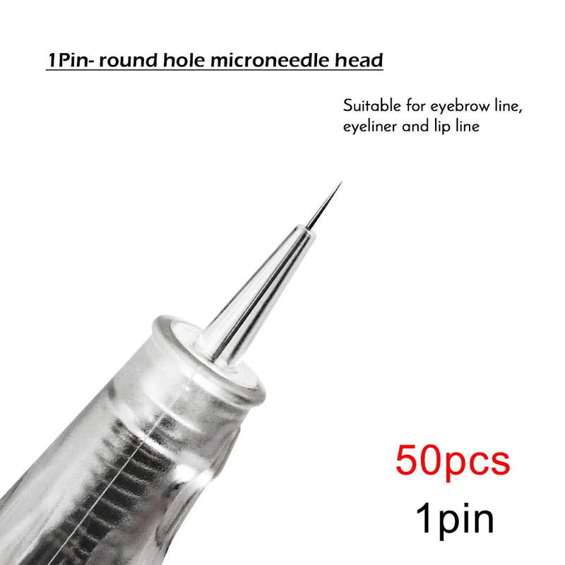 10/50pcs Screw Slot Micro Needle Pen Electric Derma Pen 9pin /12pin /36pin /nano/3D Needles Cartridges for Face Skin Hair Growth-Health Wisdom™