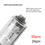 10/50pcs Screw Slot Micro Needle Pen Electric Derma Pen 9pin /12pin /36pin /nano/3D Needles Cartridges for Face Skin Hair Growth-Health Wisdom™