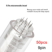 10/50pcs Screw Slot Micro Needle Pen Electric Derma Pen 9pin /12pin /36pin /nano/3D Needles Cartridges for Face Skin Hair Growth-Health Wisdom™
