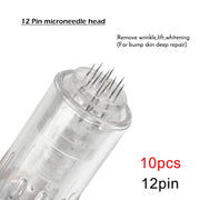 10/50pcs Screw Slot Micro Needle Pen Electric Derma Pen 9pin /12pin /36pin /nano/3D Needles Cartridges for Face Skin Hair Growth-Health Wisdom™
