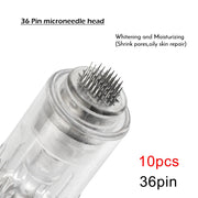 10/50pcs Screw Slot Micro Needle Pen Electric Derma Pen 9pin /12pin /36pin /nano/3D Needles Cartridges for Face Skin Hair Growth-Health Wisdom™