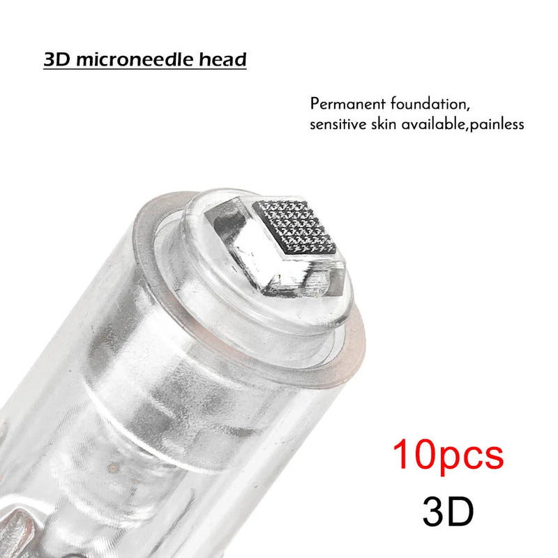 10/50pcs Screw Slot Micro Needle Pen Electric Derma Pen 9pin /12pin /36pin /nano/3D Needles Cartridges for Face Skin Hair Growth-Health Wisdom™