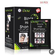 10Pcs 20Pcs Dexe Black Hair Shampoo 5 Mins Dye Hair Into Black Herb Natural Faster Black Hair Restore Colorant Shampoo Treatment-Health Wisdom™