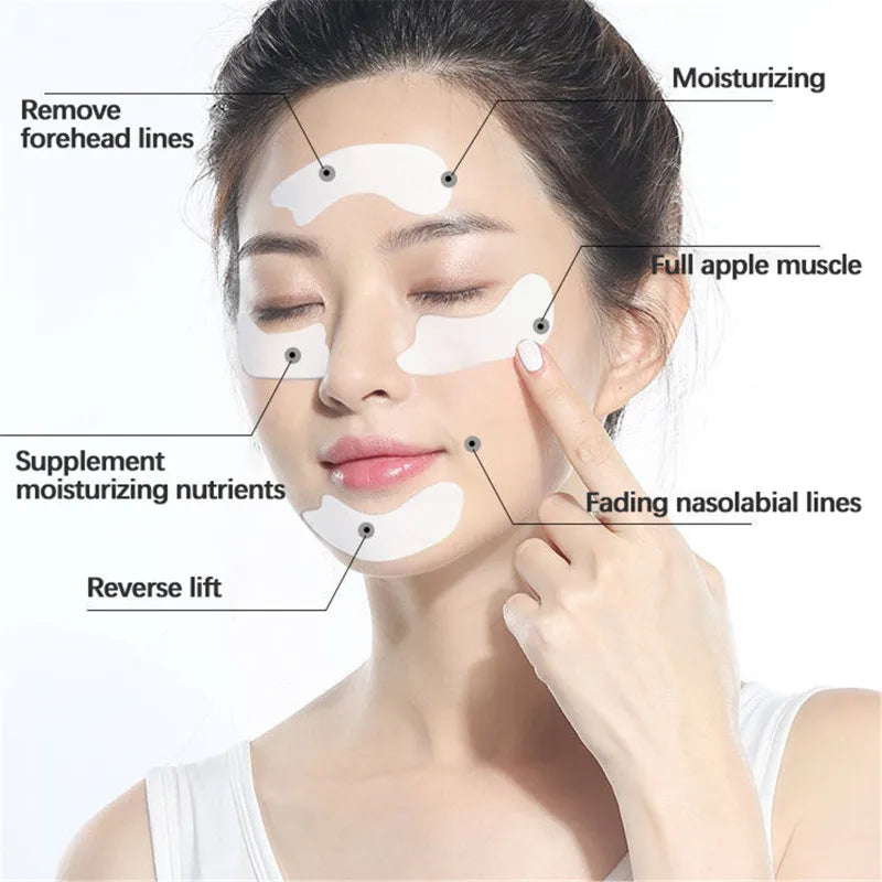 10Pcs Face Care Mask Remove Frown Lines Anti Wrinkle Patches Gel Nasolabial Folds Mask Anti Aging Firming Lifting Skin Stickers-Health Wisdom™