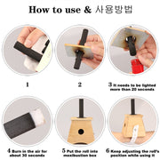 10Pcs Smokeless Moxa Rolls Chinese Traditional Wormwood Mugwort Stick Black Roller Burner Moxibustion Acupuncture Massage-Health Wisdom™