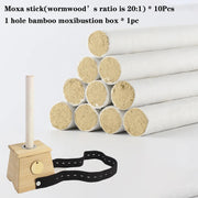 10Pcs/Box Moxibustion Stick Using Nature Wormwood Chinese Medicine Moxa Care Warm Meridian Massage Relieve Pain Health Care-Health Wisdom™
