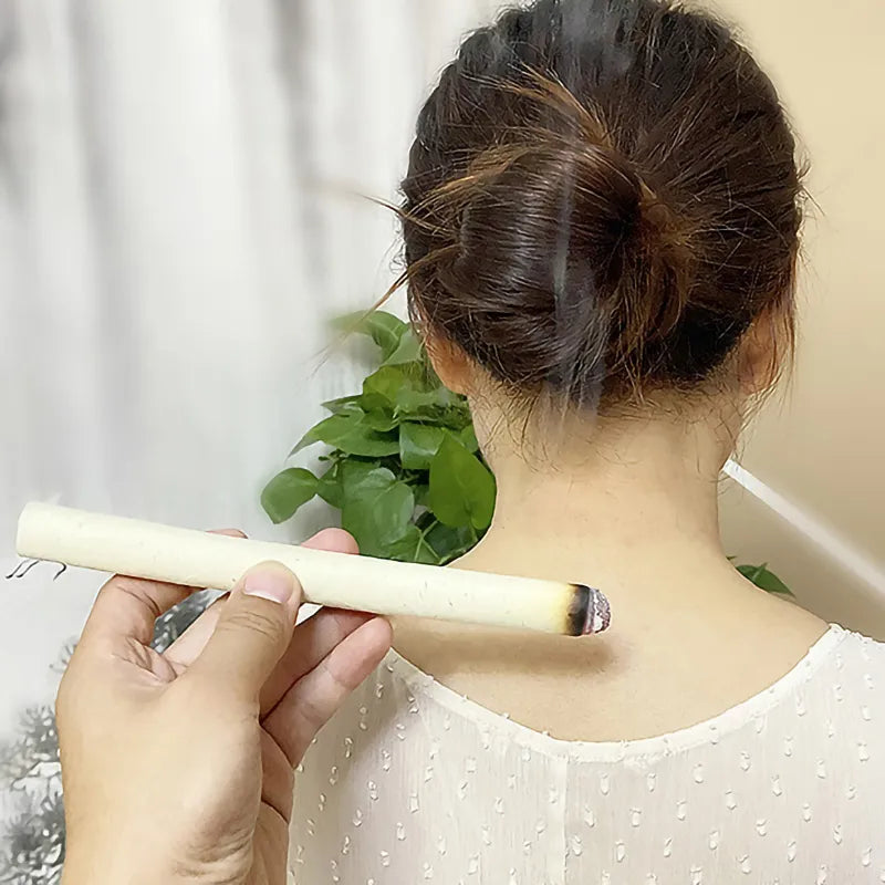 10Pcs/Box Moxibustion Stick Using Pure Nature Wormwood Chinese Medicine Moxa Care Warm Meridian Therapy Relieve Pain Health Care-Health Wisdom™