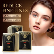 10pcs 24K Golden Anti Wrinkle Face Mask Moisturizing skincare Sheet Mask Anti-Aging Whitening Facial Masks Skin Care Products-Health Wisdom™