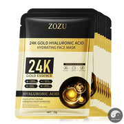 10pcs 24K Golden Hyaluronic Acid Face Mask Facial skincare Anti Wrinkle Moisturizing Anti-Aging Facial Masks Skin Care Products-Health Wisdom™