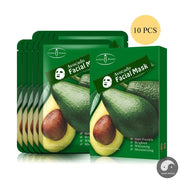 10pcs Avocado Facial Masks Moisturizing Anti-freckle Whitening Skincare Face Mask Facial Sheet Masks for Face Skin Care-Health Wisdom™