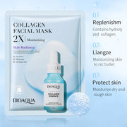 10pcs BIOAQUA Centella Collagen Face Mask Moisturizing Anti-aging Face Sheet Mask Hyaluronic Acid Facial Masks Beauty Skin Care-Health Wisdom™