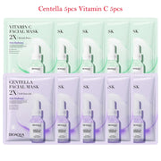 10pcs BIOAQUA Centella Collagen Face Mask Moisturizing Anti-aging Face Sheet Mask Hyaluronic Acid Facial Masks Beauty Skin Care-Health Wisdom™