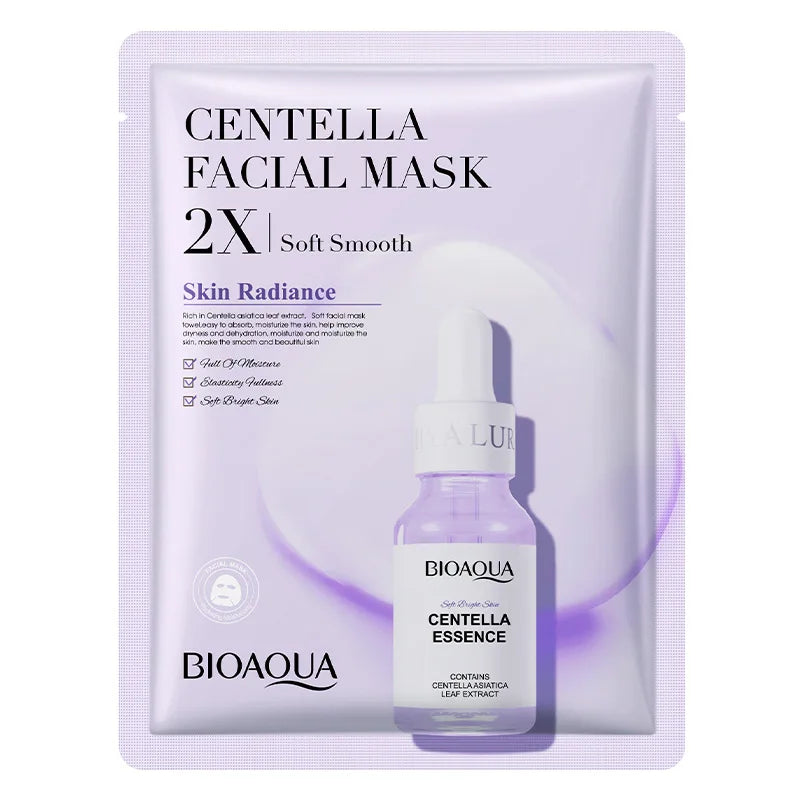 10pcs BIOAQUA Centella Face Mask skincare Moisturizing Anit-aging Face Sheet Mask Hyaluronic Acid Facial Mask Skin Care Products-Health Wisdom™