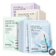 10pcs BIOAQUA Centella Face Mask skincare Moisturizing Anit-aging Face Sheet Mask Hyaluronic Acid Facial Mask Skin Care Products-Health Wisdom™