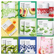 10pcs BIOAQUA Fresh Fruits Face Masks Centella Cucumber Aloe Vera Facial Mask Moisturizing Hydrating Facial Skin Care for Beauty-Health Wisdom™