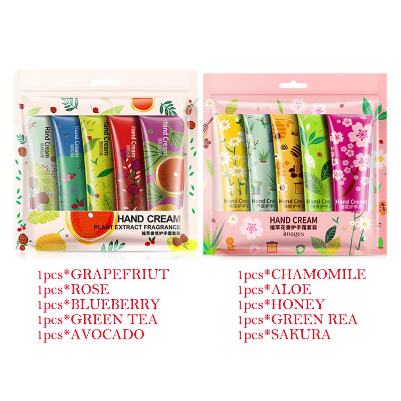 10pcs BIOAQUA Fruit Fragrance Hand Cream Sakura Moisturizing Handcream Sets Hand Care Anti-wrinkle Anti Chap Skin Care for Hands-Health Wisdom™