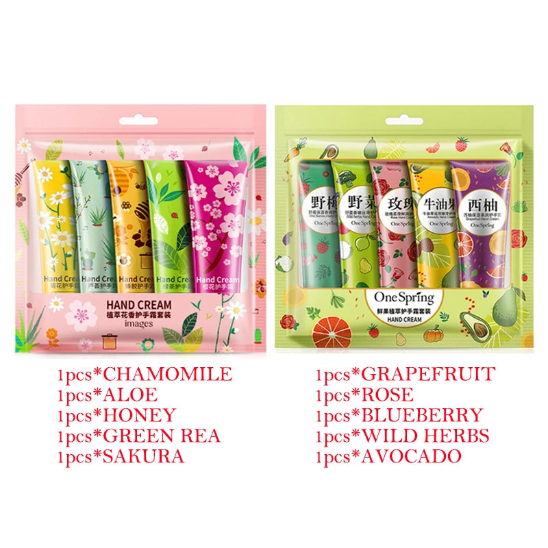 10pcs BIOAQUA Fruit Fragrance Hand Cream Sakura Moisturizing Handcream Sets Hand Care Anti-wrinkle Anti Chap Skin Care for Hands-Health Wisdom™