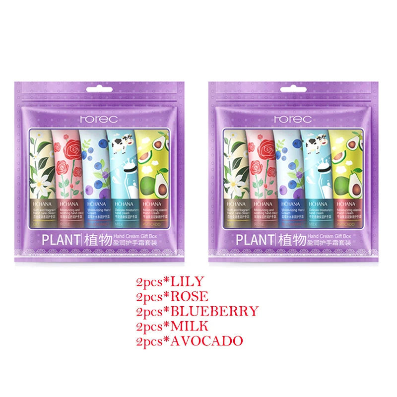 10pcs BIOAQUA Fruit Fragrance Hand Cream Sakura Moisturizing Handcream Sets Hand Care Anti-wrinkle Anti Chap Skin Care for Hands-Health Wisdom™