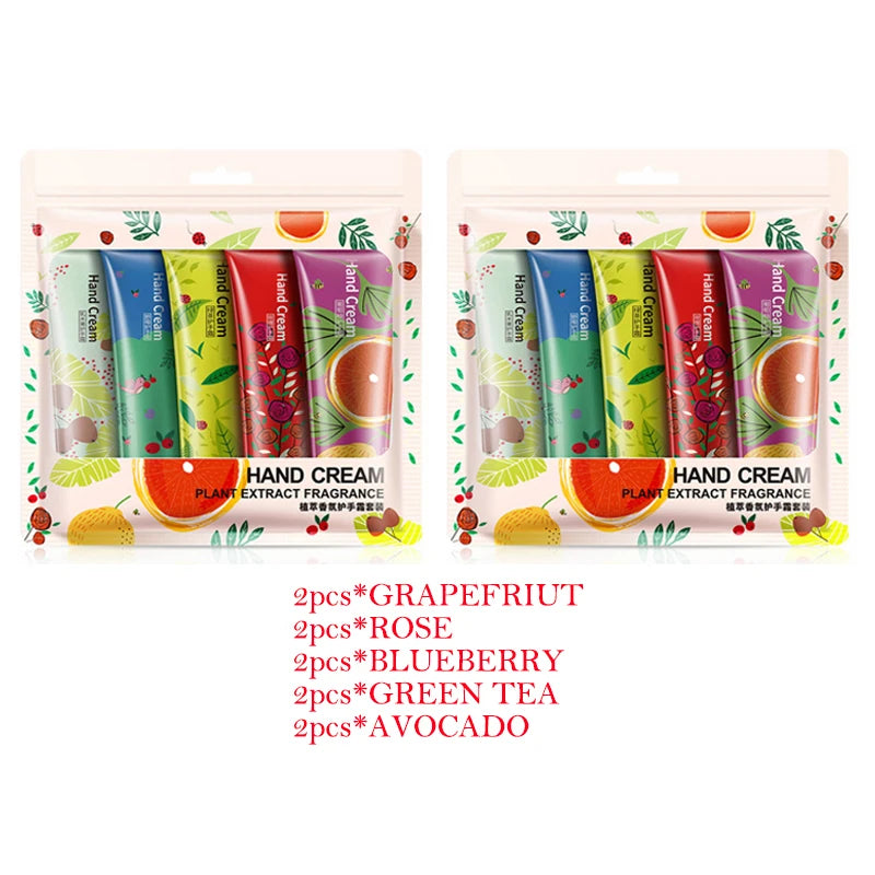 10pcs BIOAQUA Fruit Fragrance Hand Cream Sakura Moisturizing Handcream Sets Hand Care Anti-wrinkle Anti Chap Skin Care for Hands-Health Wisdom™