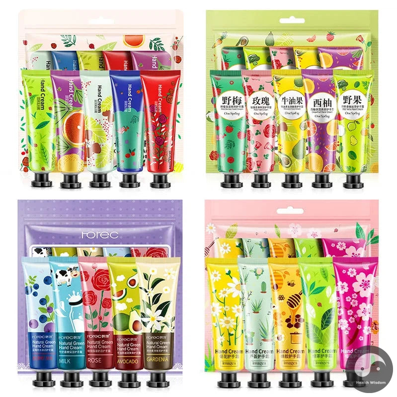 10pcs BIOAQUA Fruit Fragrance Hand Cream Sakura Moisturizing Handcream Sets Hand Care Anti-wrinkle Anti Chap Skin Care for Hands-Health Wisdom™