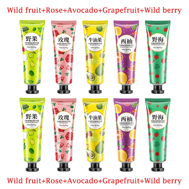 10pcs BIOAQUA Fruits Hand Cream Sets Moisturizing Sakura Hands Cream Anti-chapping Nourishing Repairing Handcream Hand Skin Care-Health Wisdom™