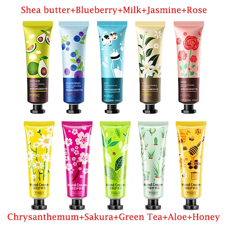 10pcs BIOAQUA Fruits Hand Cream Sets Moisturizing Sakura Hands Cream Anti-chapping Nourishing Repairing Handcream Hand Skin Care-Health Wisdom™